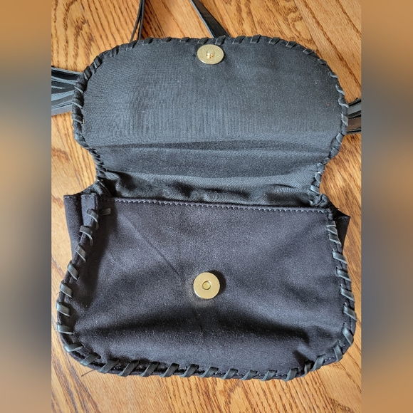 Black suede fringe purse - Picture 3 of 10